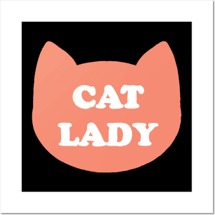 Cat Lady Funny Cat Lover Ladies Gift Posters and Art